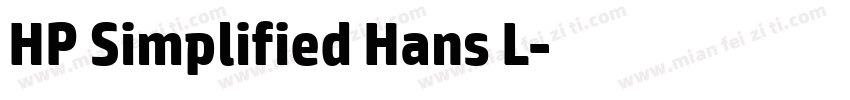HP Simplified Hans L字体转换